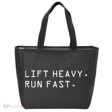 Lift Heavy Run Fast Tote Bag