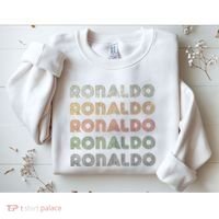 Love Heart R.O.N.A.L.D.O Grunge Style Black R.O.N.A.L.Do Sweatshirt thumb 2
