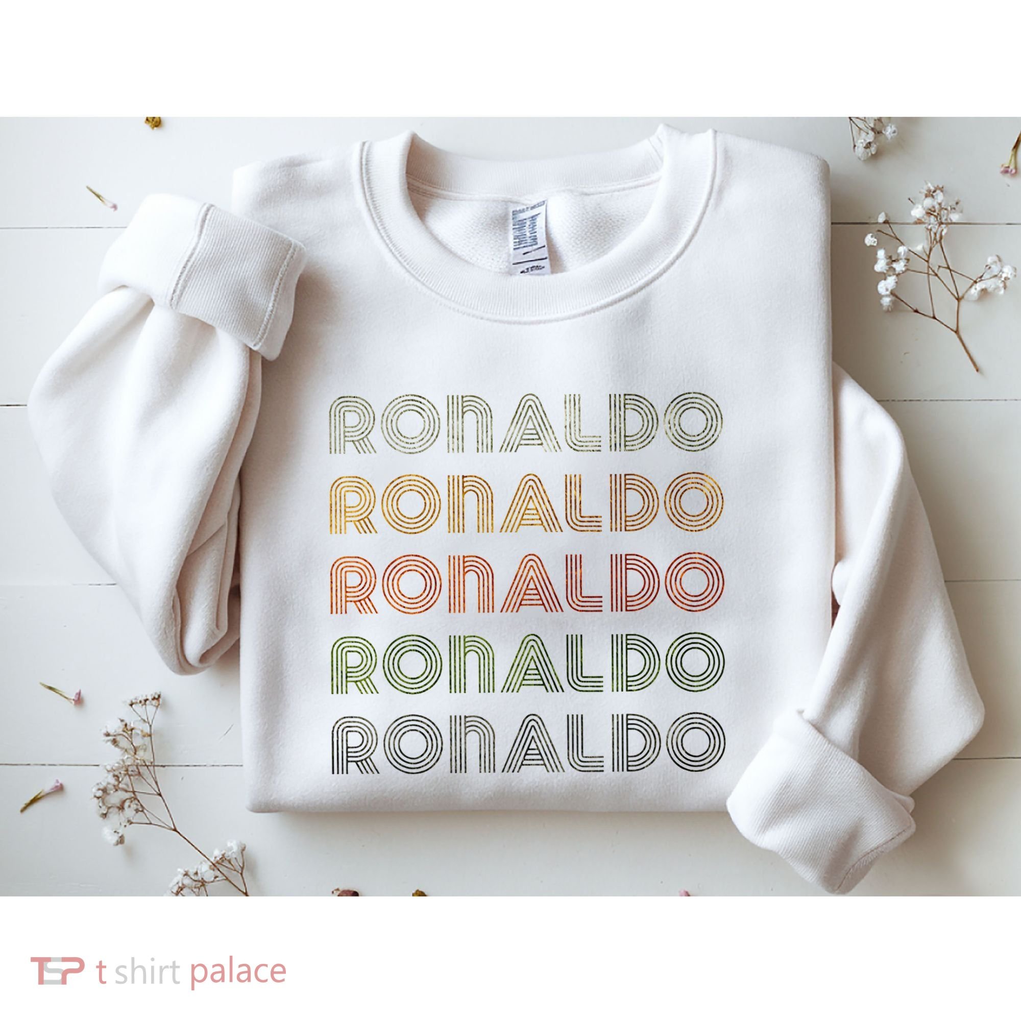Love Heart R.O.N.A.L.D.O Grunge Style Black R.O.N.A.L.Do Sweatshirt