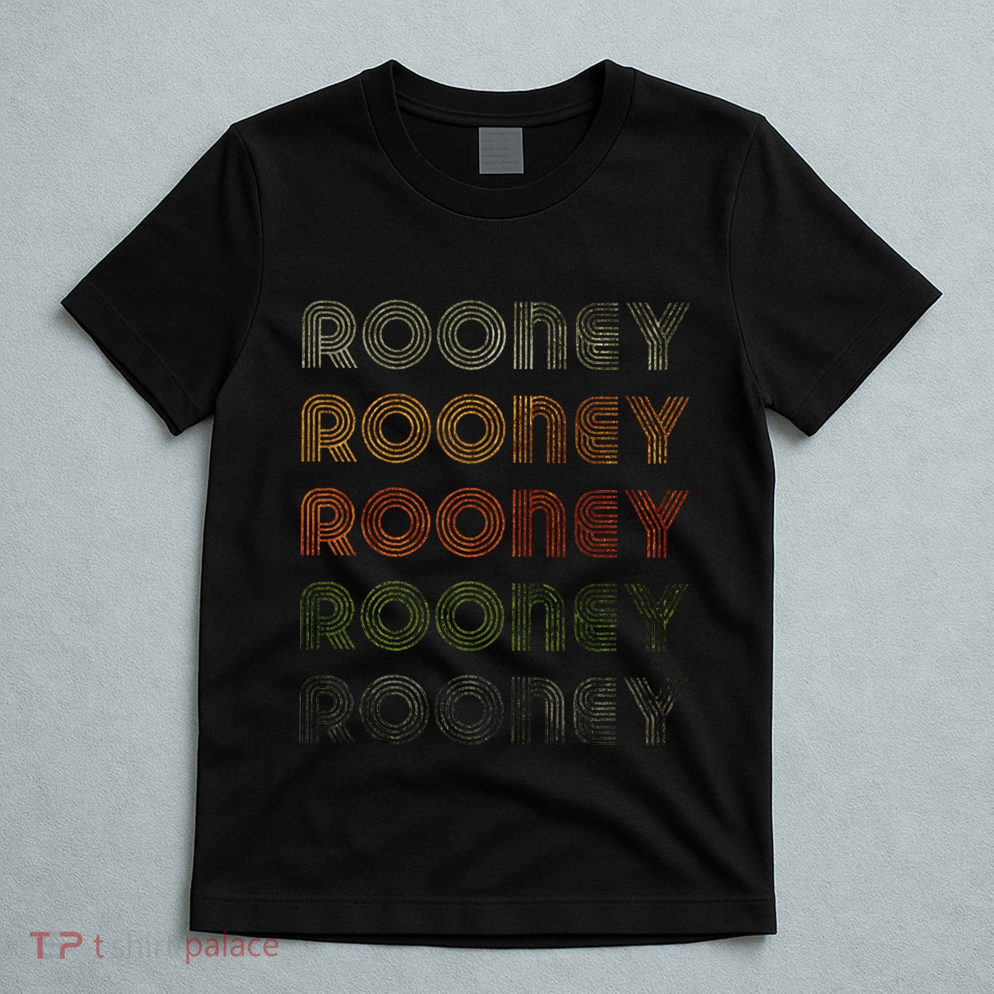 Love Heart Rooney Grunge Vintage Style Black Rooney T-Shirt