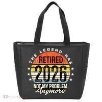 Legend Has Retired 2026 Not My Problem Anymore Retirement Gift Tote Bag thumb 0