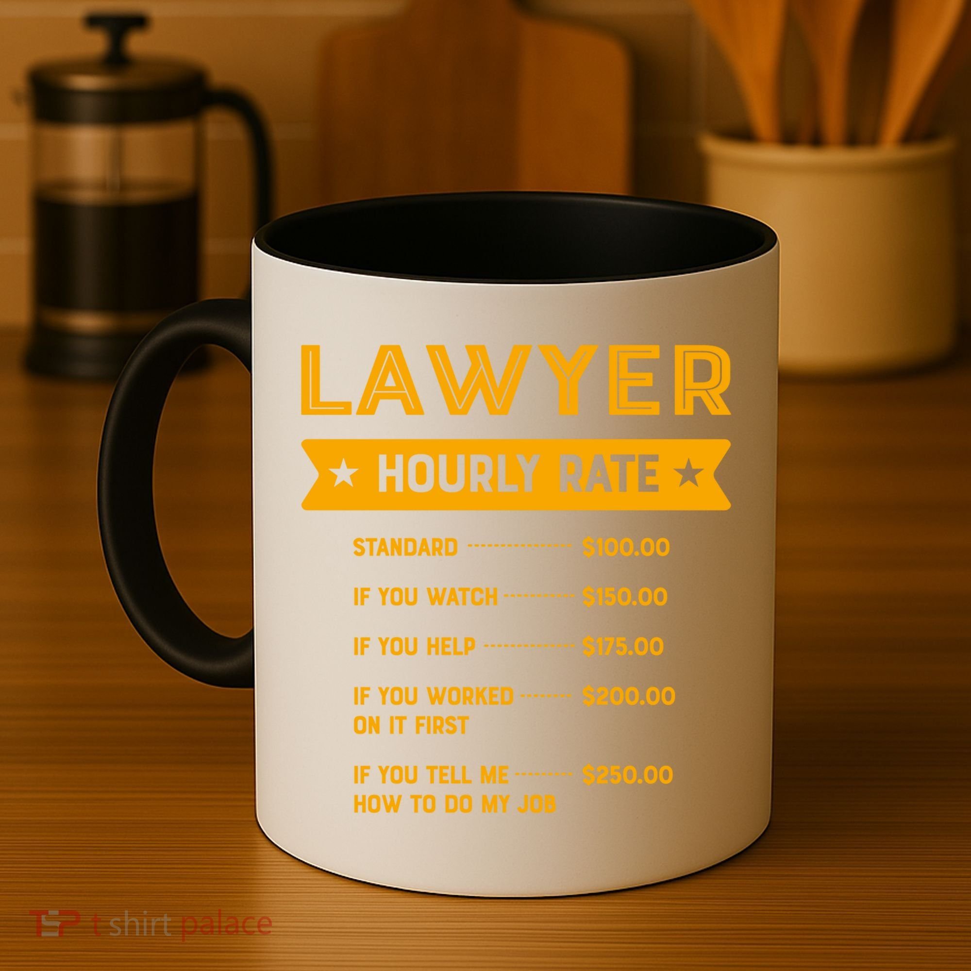 Lawyer Hourly Rate Labour Day Attorney Workers Day Great Gift Coffee Mug