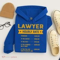 Lawyer Hourly Rate Labour Day Attorney Workers Day Great Gift Hoodie thumb 4