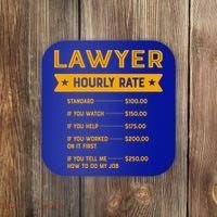 Lawyer Hourly Rate Labour Day Attorney Workers Day Great Gift Coaster thumb 0