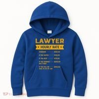 Lawyer Hourly Rate Labour Day Attorney Workers Day Great Gift Kids Hoodie thumb 0