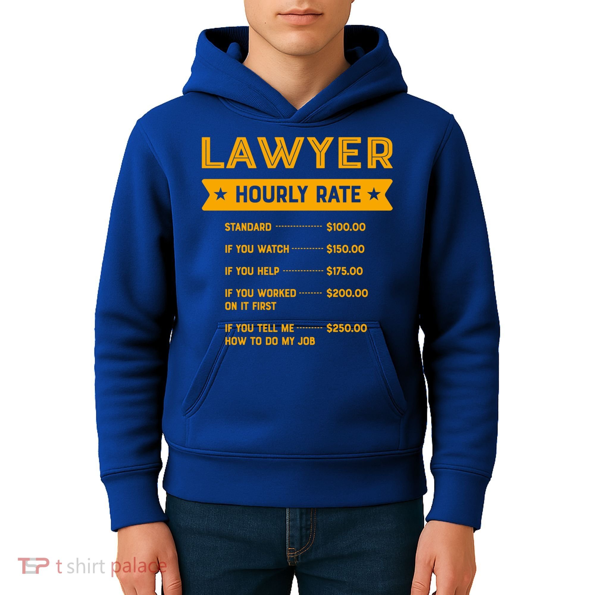 Lawyer Hourly Rate Labour Day Attorney Workers Day Great Gift Kids Hoodie
