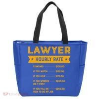 Lawyer Hourly Rate Labour Day Attorney Workers Day Great Gift Tote Bag thumb 0