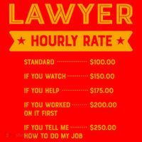 Lawyer Hourly Rate Labour Day Attorney Workers Day Great Gift Santa Hat thumb 1