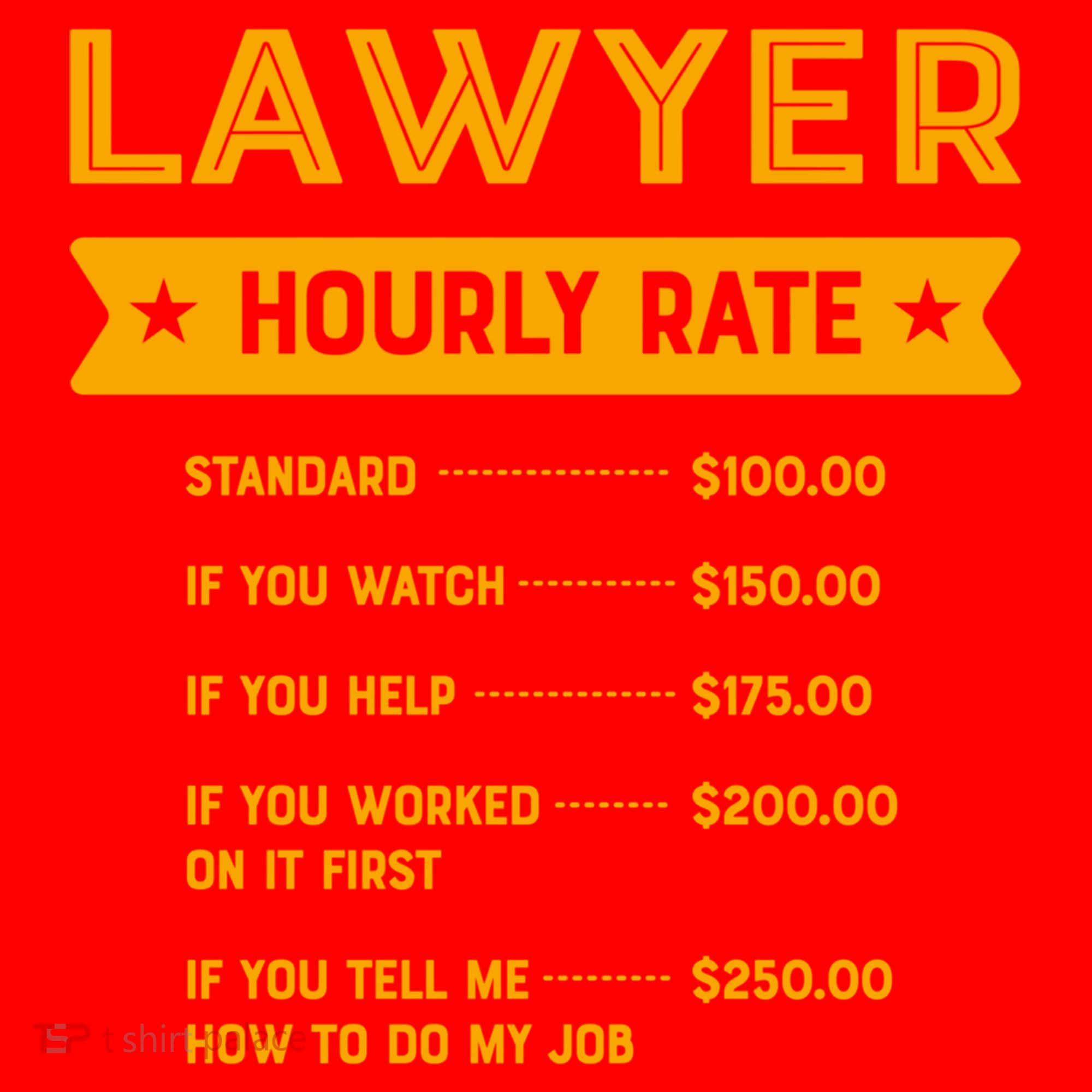 Lawyer Hourly Rate Labour Day Attorney Workers Day Great Gift Santa Hat