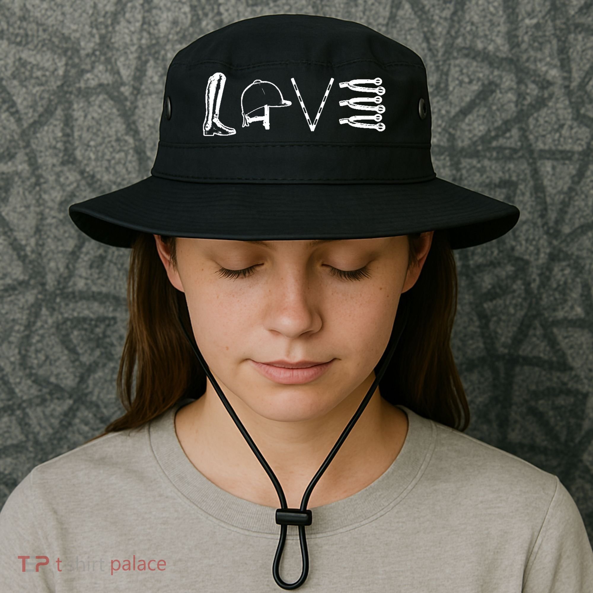 Love Horseback Riding Bucket Hat