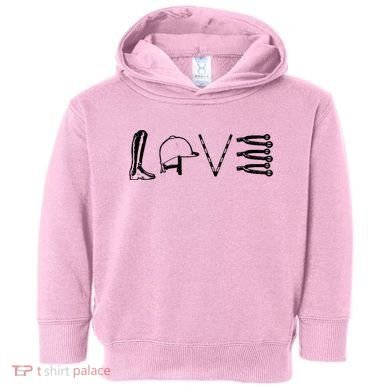 Love Horseback Riding Toddler Hoodie