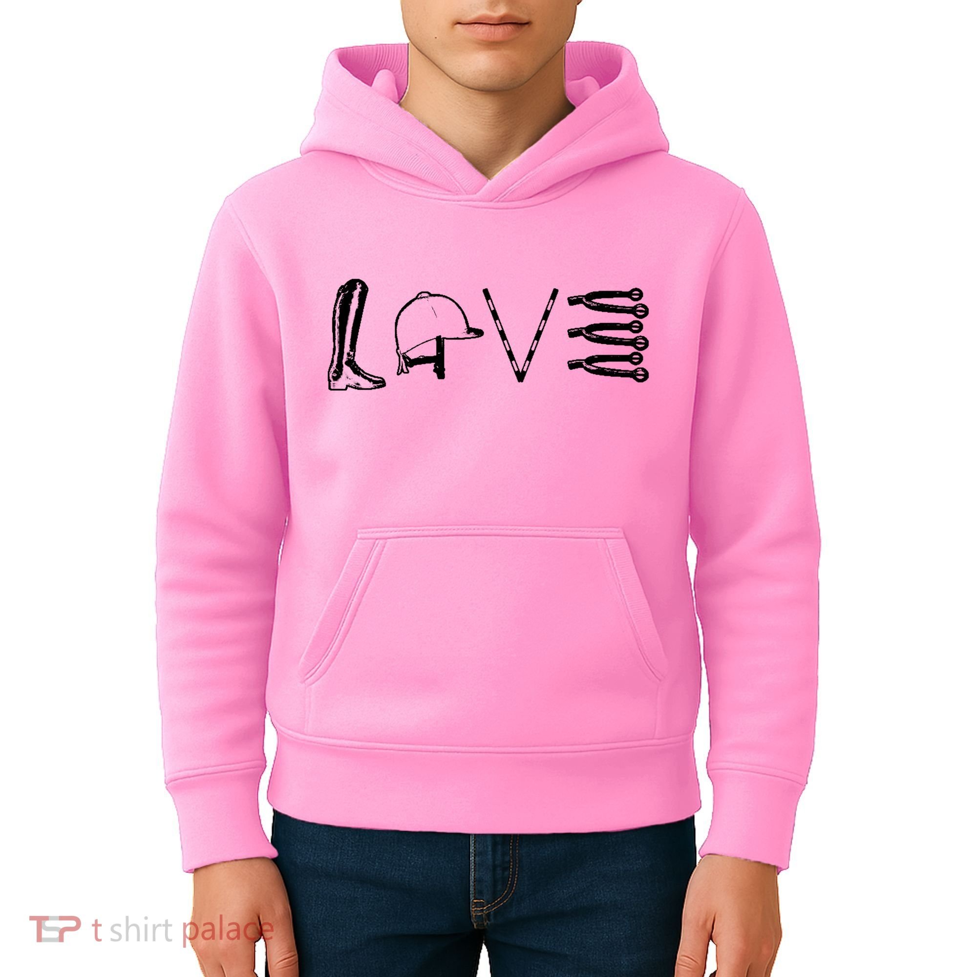 Love Horseback Riding Kids Hoodie