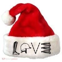 Love Horseback Riding Santa Hat thumb 0