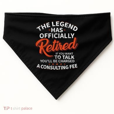 Legend Has Retired Men S Party USA-Made Doggie Bandana