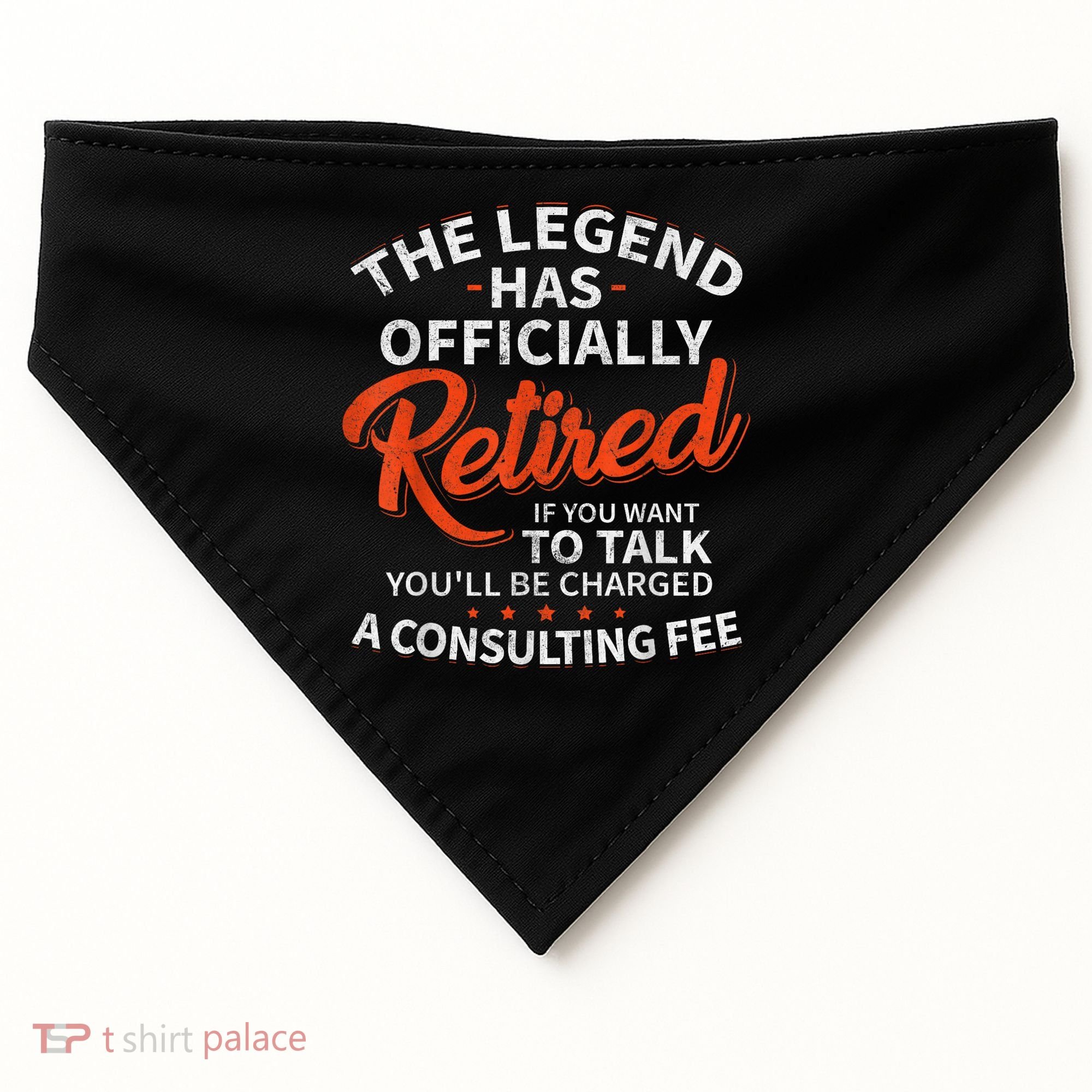 Legend Has Retired Men S Party USA-Made Doggie Bandana