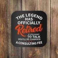 Legend Has Retired Men S Party Coaster thumb 0