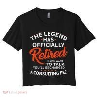 Legend Has Retired Men S Party Women's Crop Top Tee thumb 0