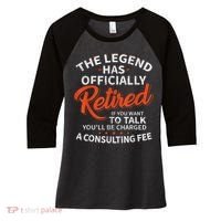 Legend Has Retired Men S Party Women's Tri-Blend 3/4-Sleeve Raglan Shirt thumb 0