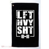 Lft Hvy Sht Lift Heavy Gym Workout Funny Gift Golf Towel thumb 0