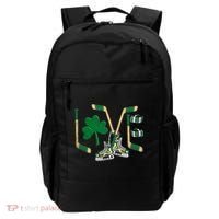 Love Hockey St Patrick's Day Backpack thumb 0