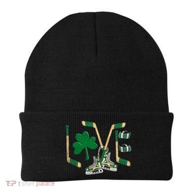 Love Hockey St Patrick's Day Beanie