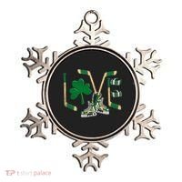 Love Hockey St Patrick's Day Ornament thumb 0