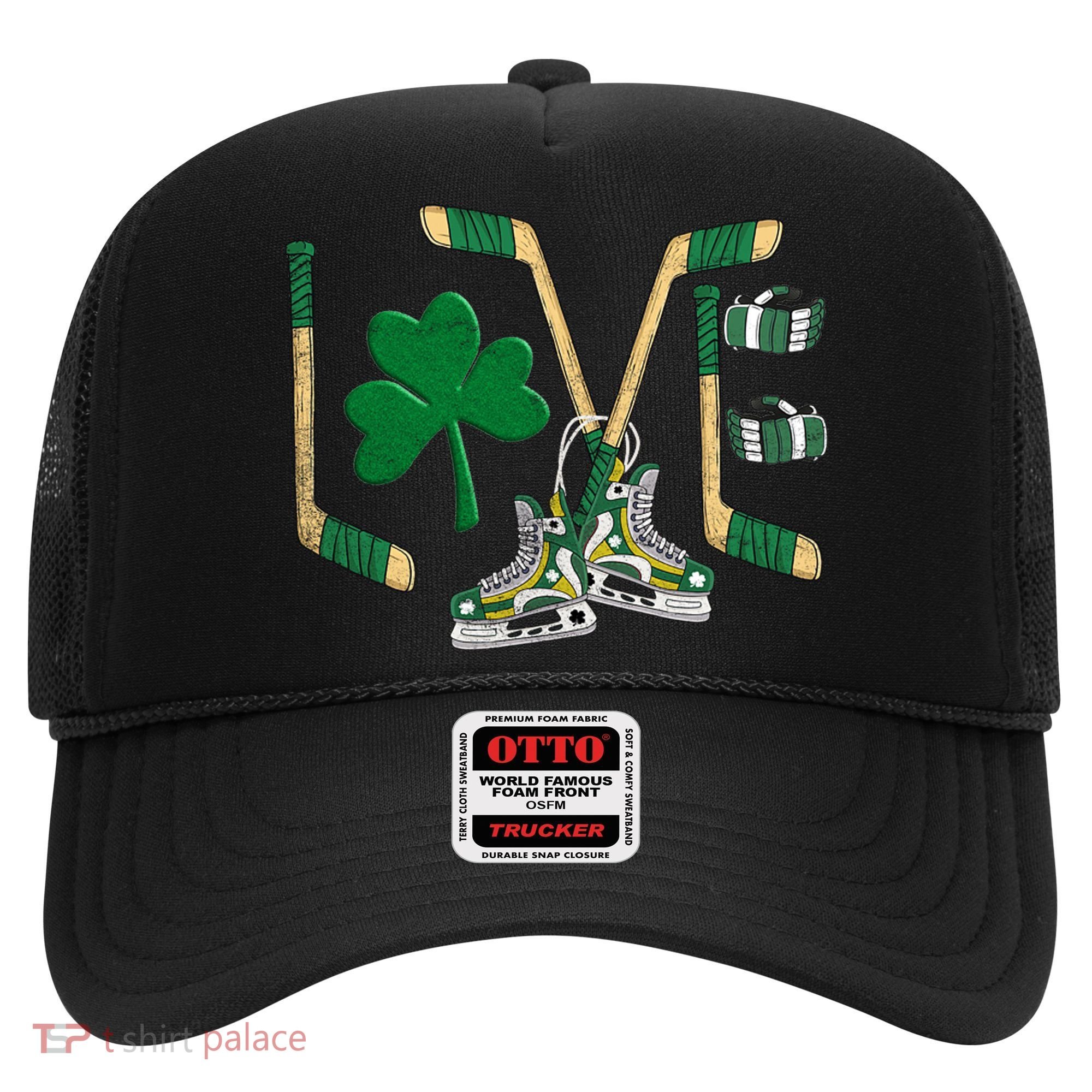 Love Hockey St Patrick's Day Hat