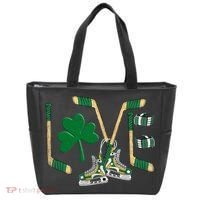 Love Hockey St Patrick's Day Tote Bag thumb 0