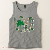 Love Hockey St Patrick's Day Tank Top thumb 2