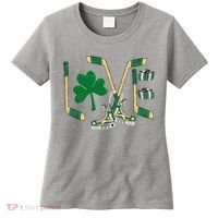 Love Hockey St Patrick's Day Women's T-Shirt thumb 0