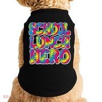 Lunch Hero Squad Food Worker School Lunch Hero Tie Dye Doggie Tank thumb 0