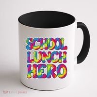 Lunch Hero Squad Food Worker School Lunch Hero Tie Dye Coffee Mug thumb 1