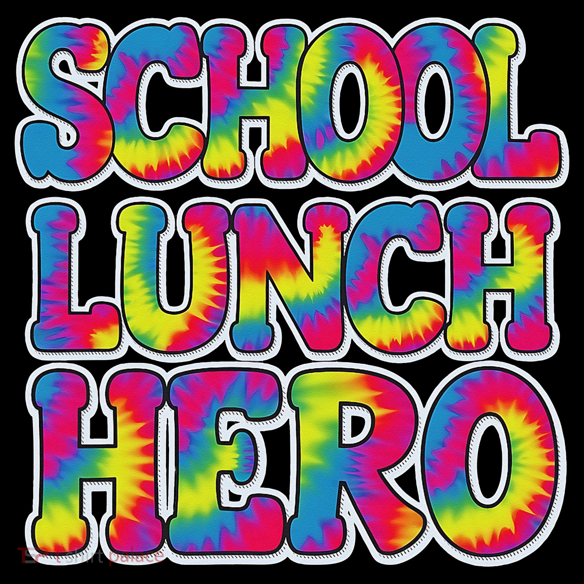 Lunch Hero Squad Food Worker School Lunch Hero Tie Dye Coffee Mug
