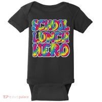 Lunch Hero Squad Food Worker School Lunch Hero Tie Dye Baby Bodysuit thumb 0