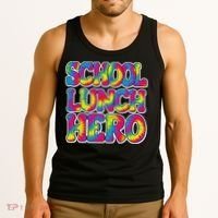 Lunch Hero Squad Food Worker School Lunch Hero Tie Dye Tank Top thumb 3