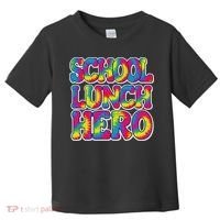 Lunch Hero Squad Food Worker School Lunch Hero Tie Dye Toddler T-Shirt thumb 0