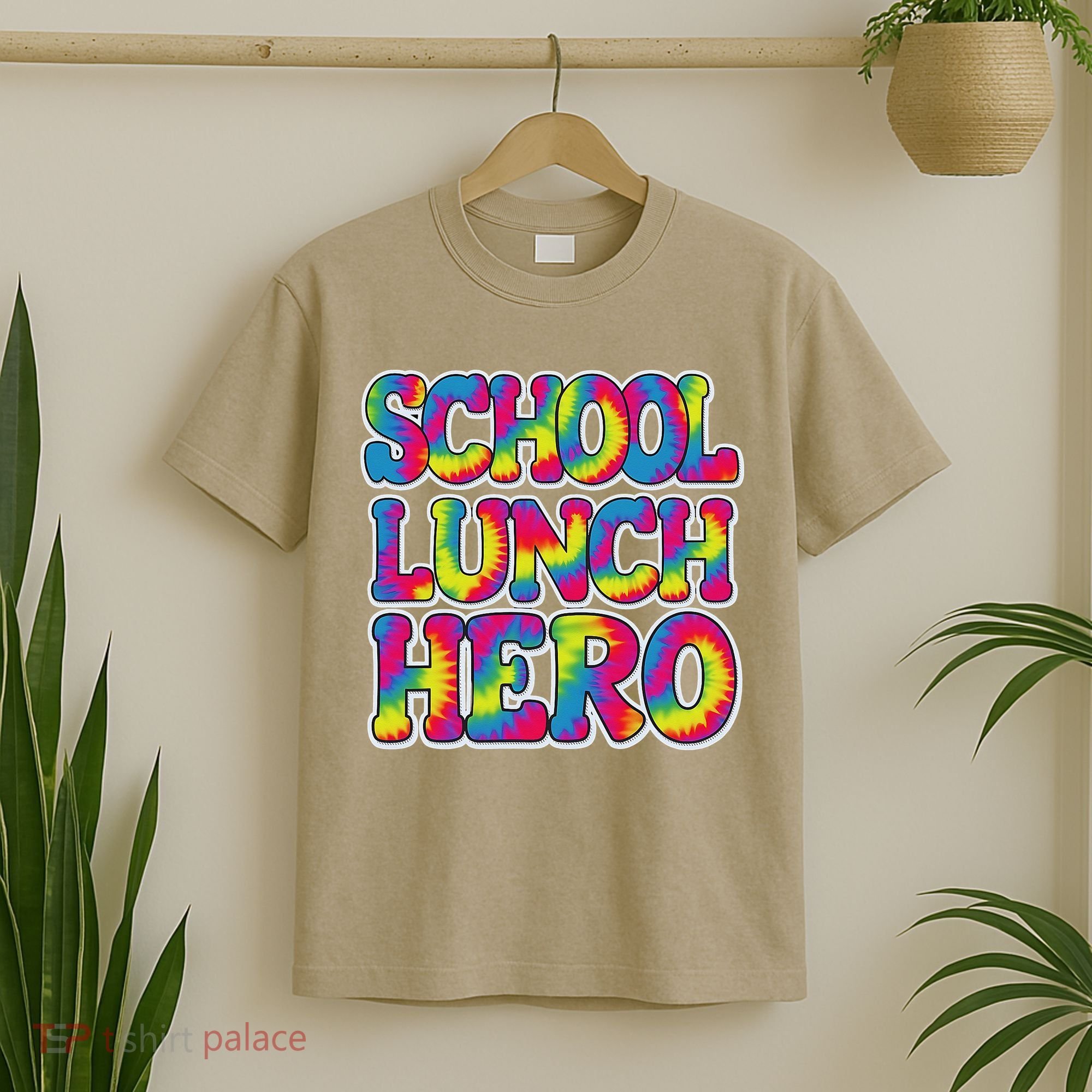 Lunch Hero Squad Food Worker School Lunch Hero Tie Dye T-Shirt