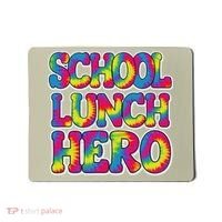 Lunch Hero Squad Food Worker School Lunch Hero Tie Dye Mousepad thumb 0