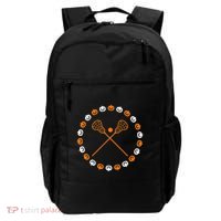 Lacrosse Halloween Spooky Pumpkins Sports Autumn Fall Backpack thumb 0