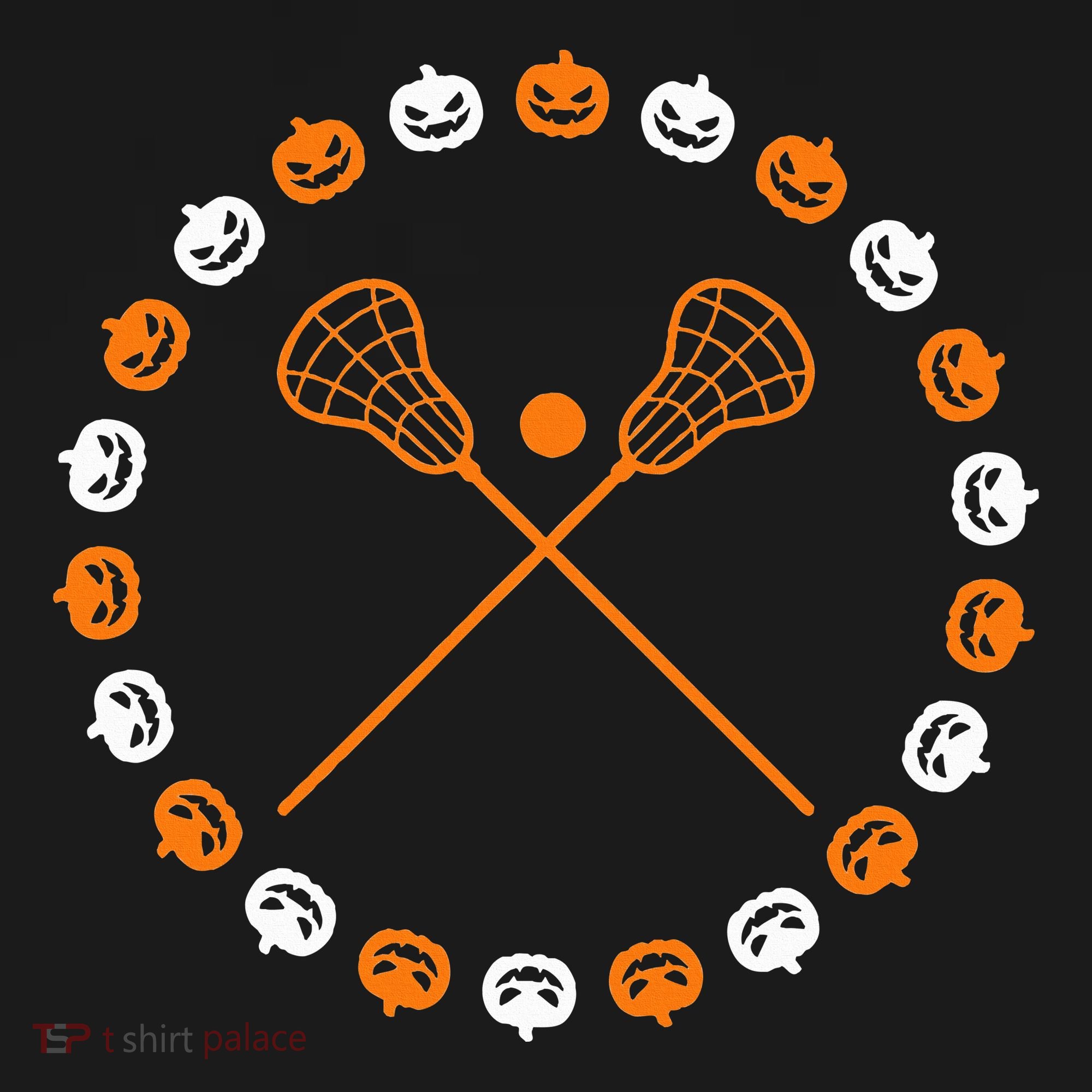 Lacrosse Halloween Spooky Pumpkins Sports Autumn Fall Tote Bag