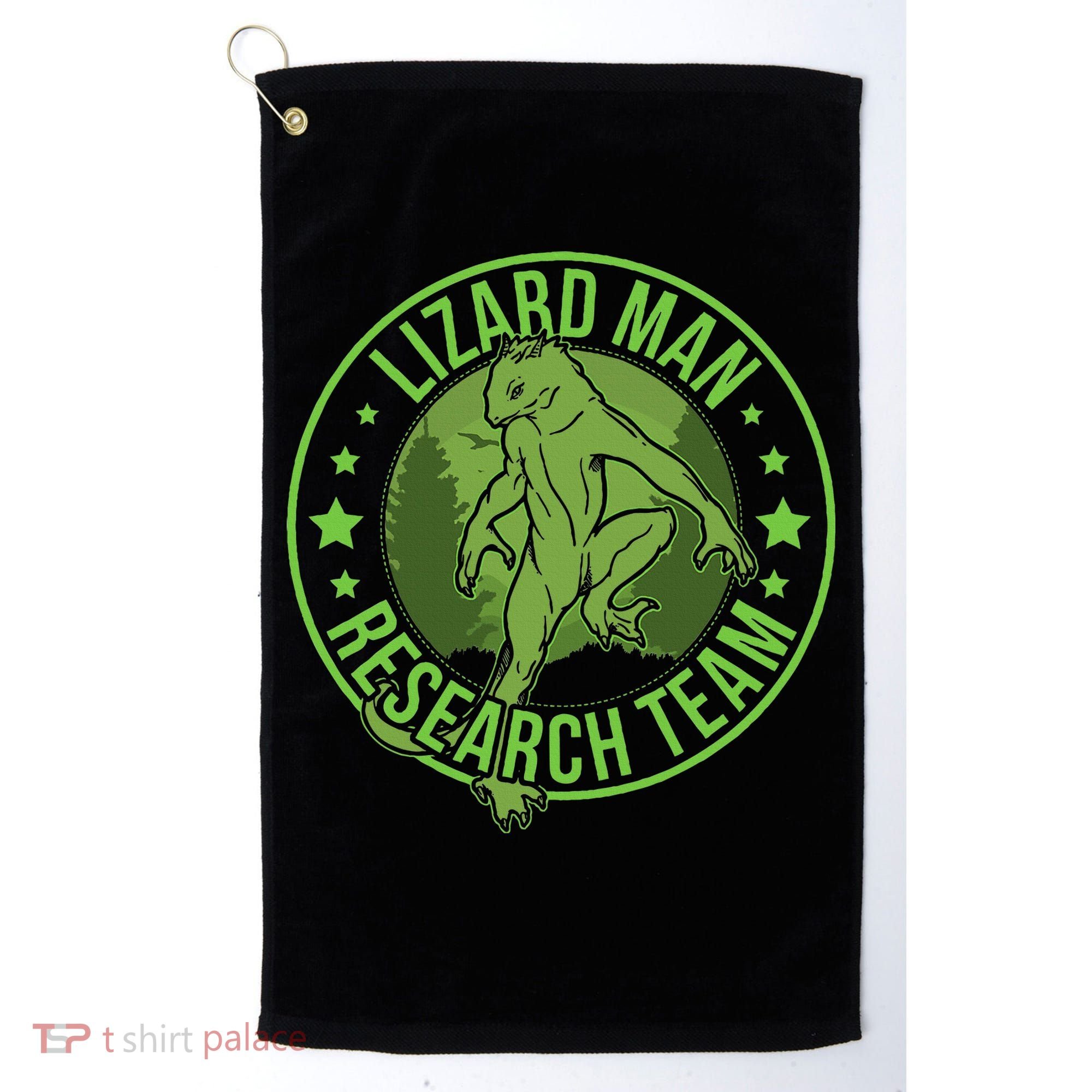 Lizardman Hide & Seek Research Team Champion Cryptid Golf Towel