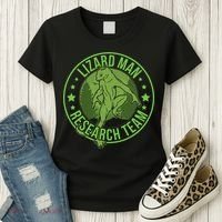 Lizardman Hide & Seek Research Team Champion Cryptid Women's T-Shirt thumb 3