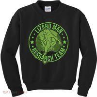 Lizardman Hide & Seek Research Team Champion Cryptid Kids Sweatshirt thumb 0
