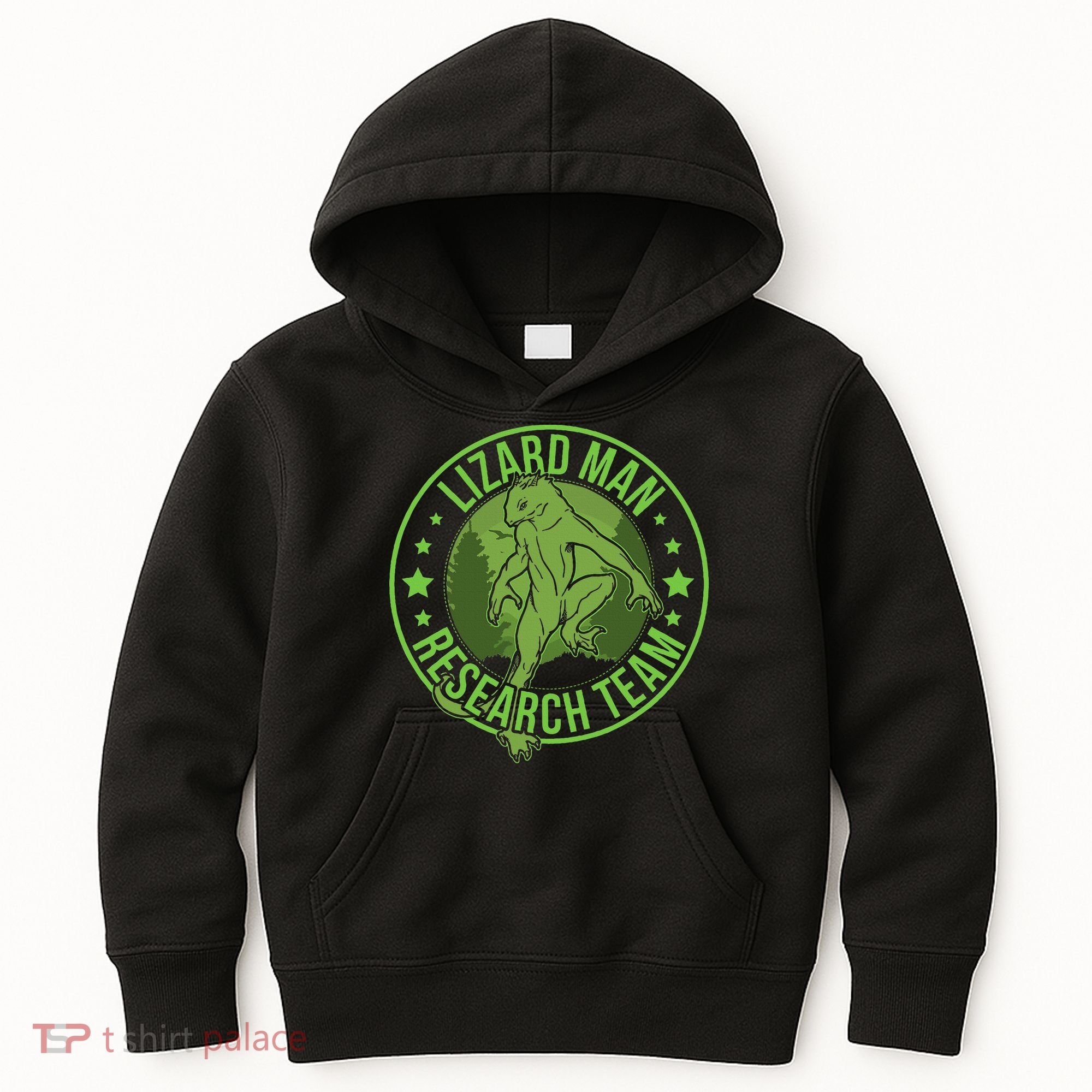 Lizardman Hide & Seek Research Team Champion Cryptid Kids Hoodie