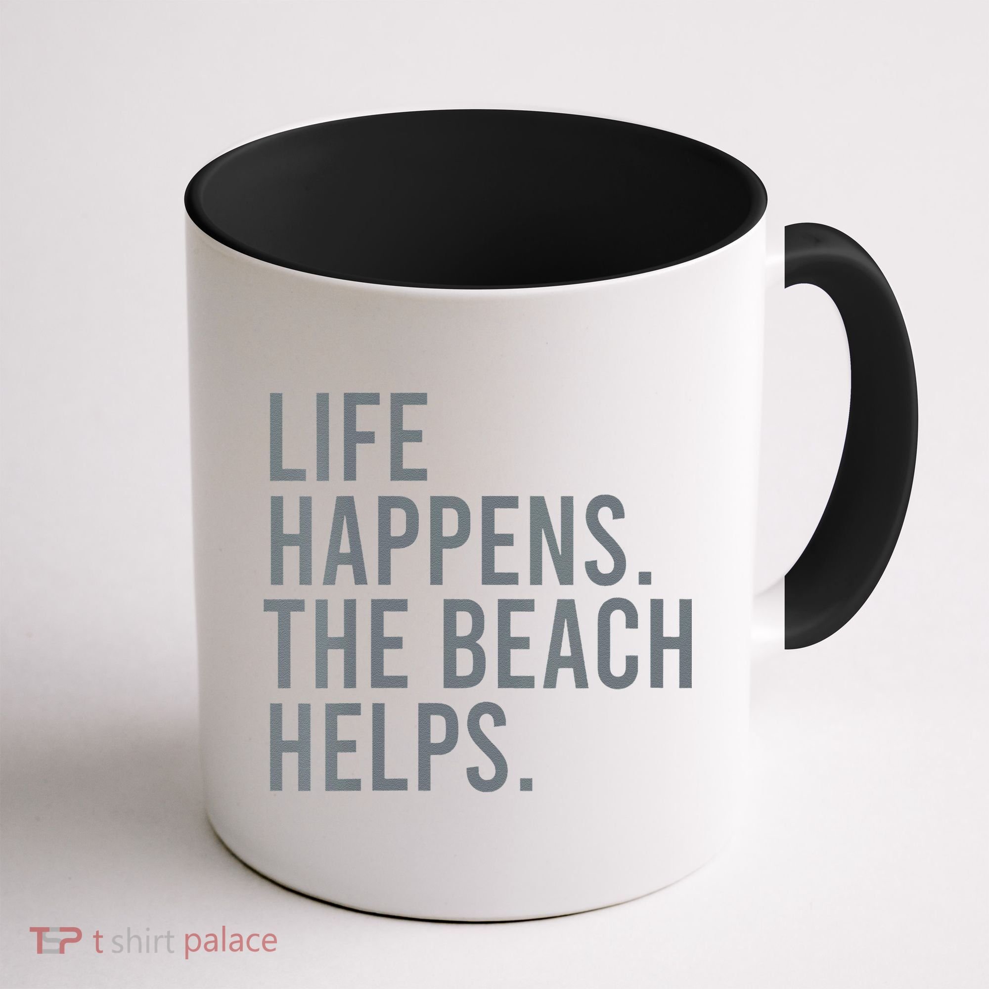 Life Happens The Beach Helps Coffee Mug