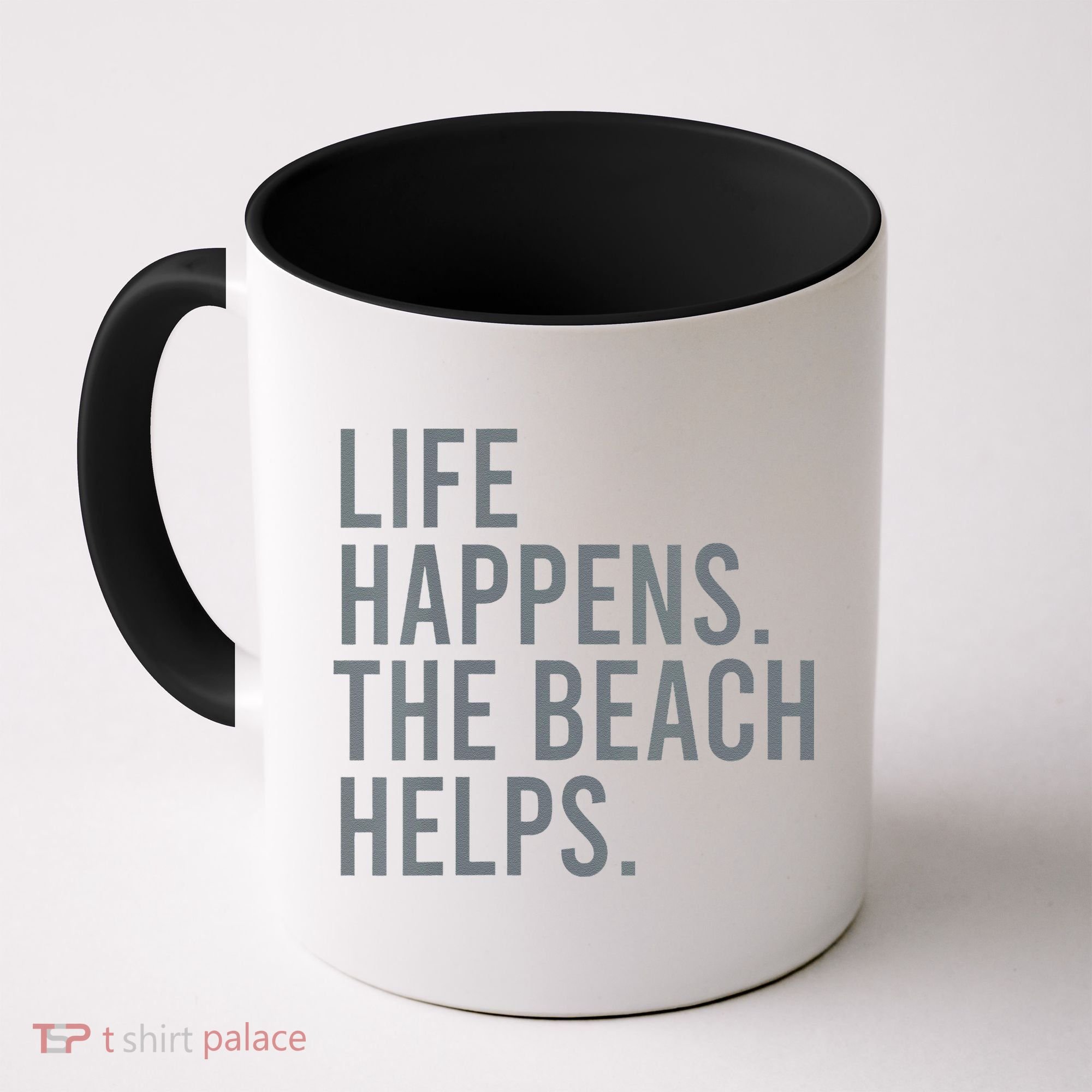 Life Happens The Beach Helps Coffee Mug