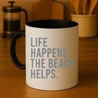 Life Happens The Beach Helps Coffee Mug thumb 4