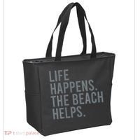Life Happens The Beach Helps Tote Bag thumb 2
