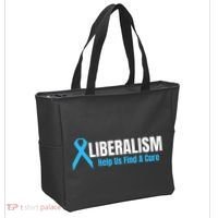 Liberalism Help Us Find A Cure T For Conservatives Tote Bag thumb 2