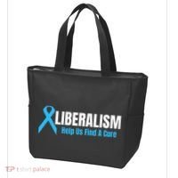Liberalism Help Us Find A Cure T For Conservatives Tote Bag thumb 3